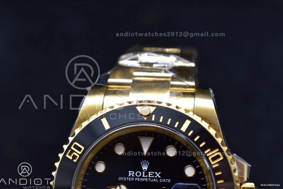 Best Ceramic Clean 1:1 Plated YG VR LN Black Steel UrbanStyle Submariner 465 Edition 116618 904L 0726